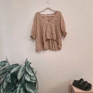 Urban Outfitters Floral Crop with Sleeves OVERSIZED